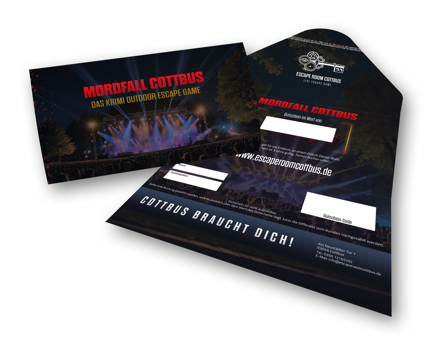 Krimirätsel Geschenkgutschein - Mordfall Cottbus