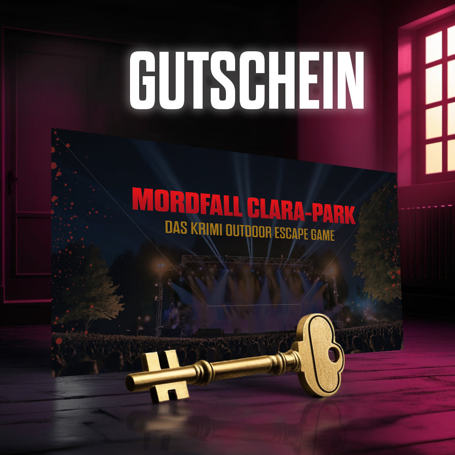 Krimirätsel Geschenkgutschein - Mordfall Clara-Park