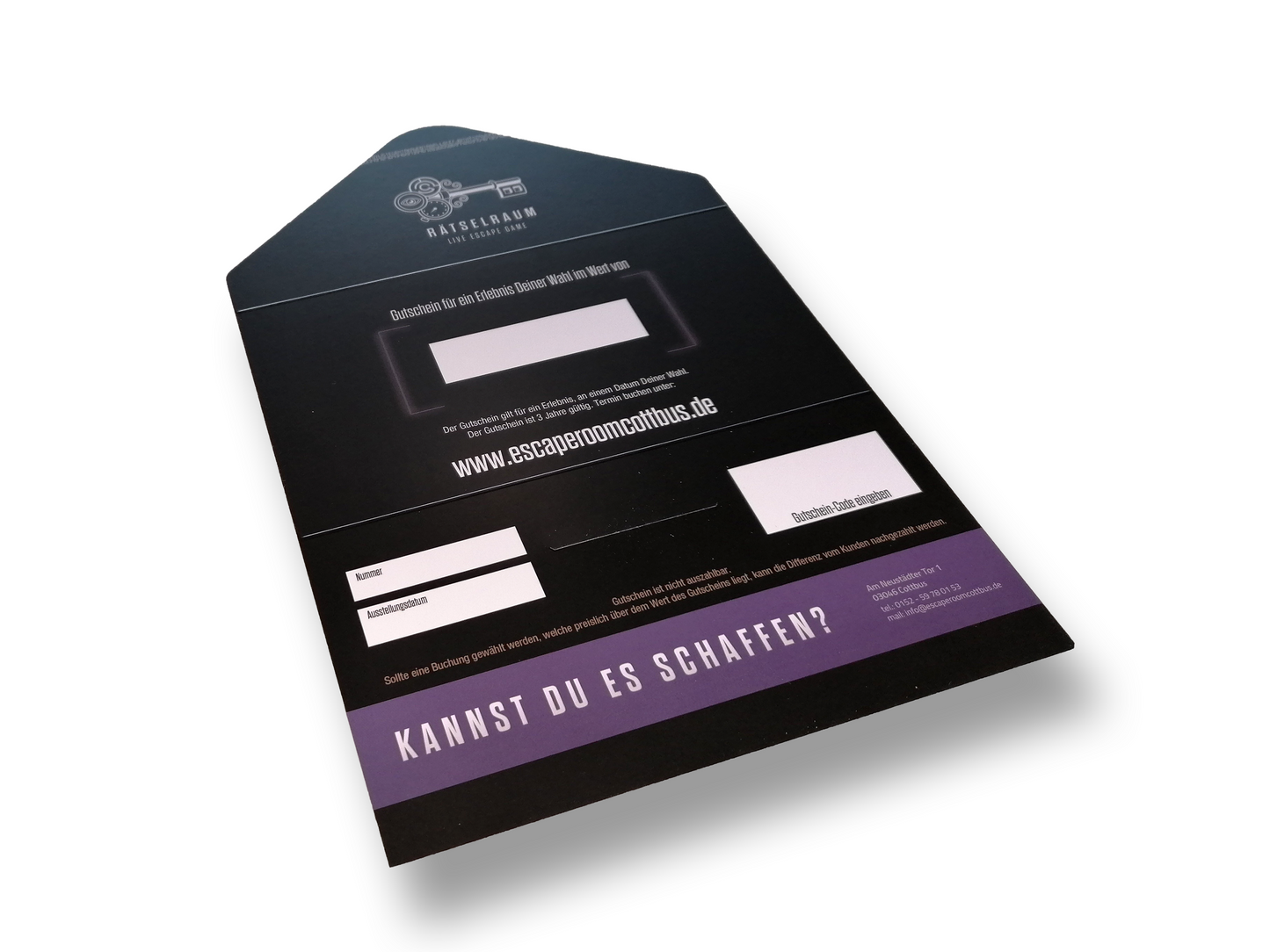 Escape Room Cottbus Geschenkgutschein