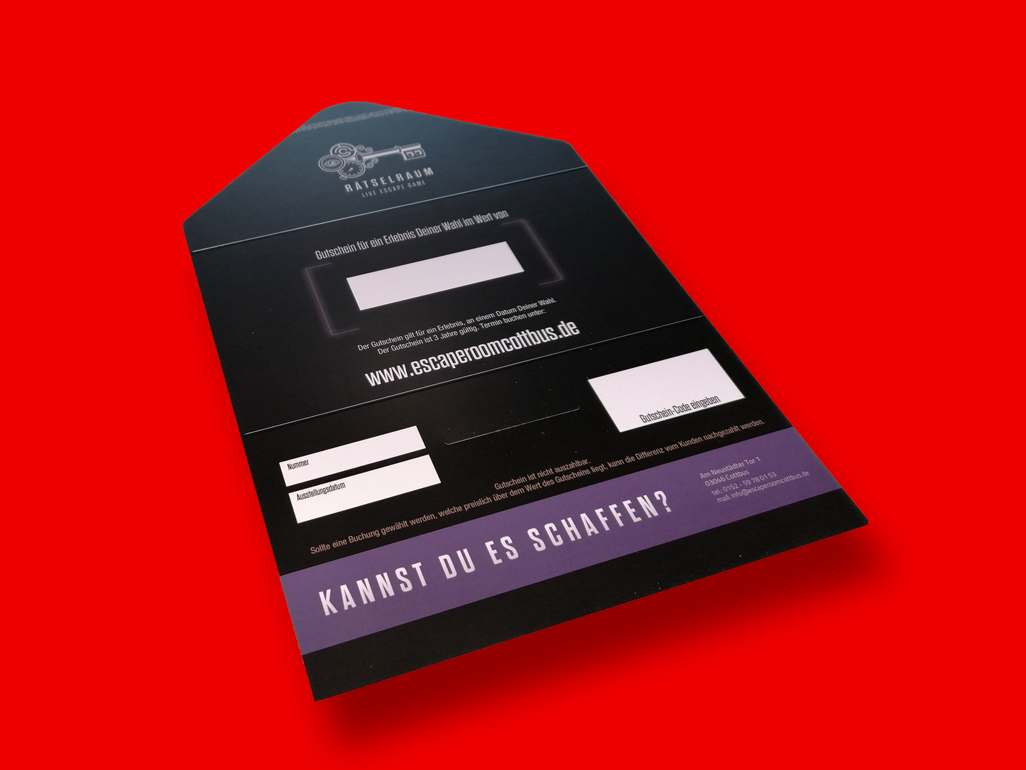 Escape Room Cottbus Geschenkgutschein